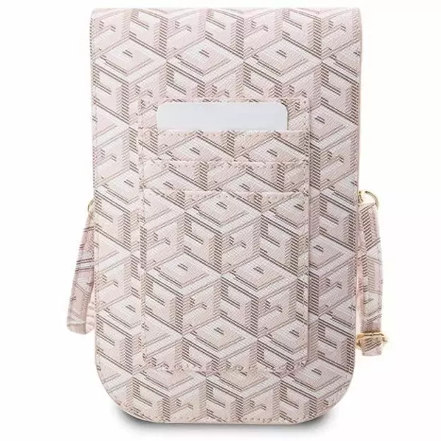 Guess Handbag GUWBHGCFSEP pink/pink GCube Stripe 4