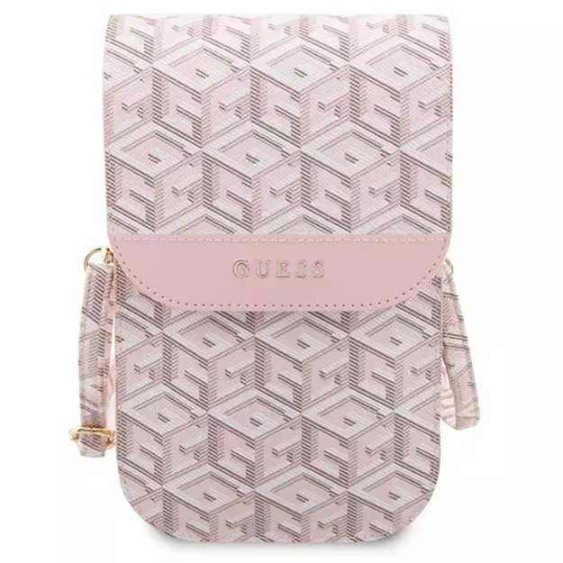 Guess Handbag GUWBHGCFSEP pink/pink GCube Stripe 1
