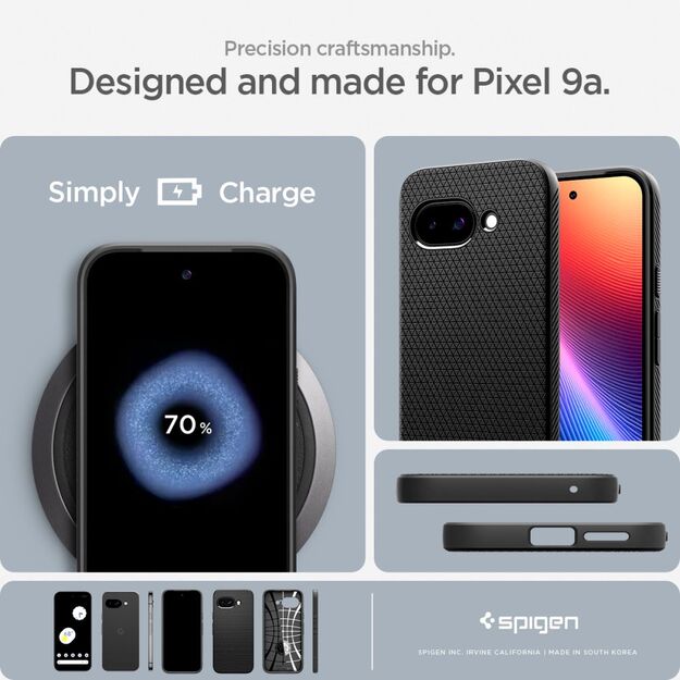 Spigen Liquid Air Case for Google Pixel 9A - Matte Black 16