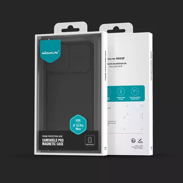 Nillkin CamShield Pro Magnetic Case for iPhone 15 Plus with Camera Protector - Black 30