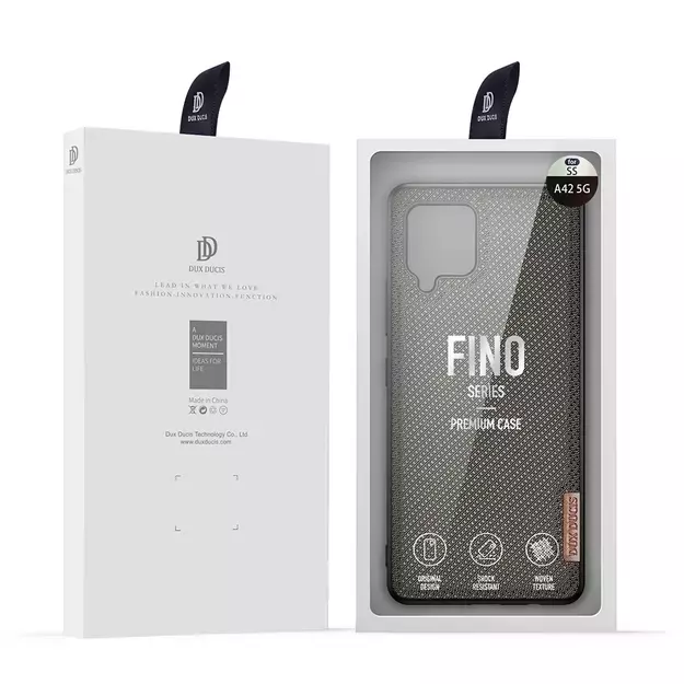 Dux Ducis Fino case covered with nylon material for Samsung Galaxy A42 5G green 4