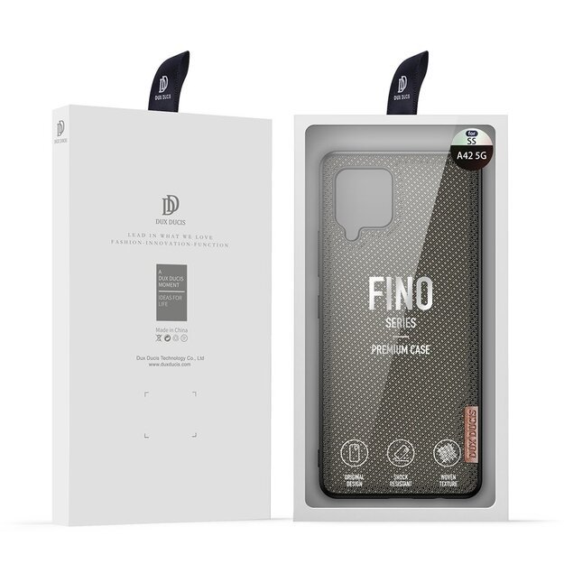 Dux Ducis Fino case covered with nylon material for Samsung Galaxy A42 5G green 19