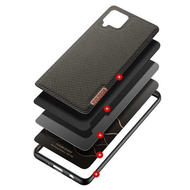 Dux Ducis Fino case covered with nylon material for Samsung Galaxy A42 5G green 16