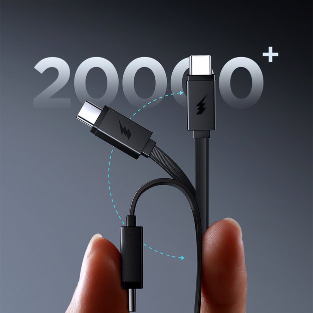 Joyroom JR-PR1 10000mAh 22.5W Powerbank with Built-in Retractable USB-C Cable - Black 8