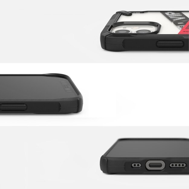 Ringke Fusion X Design durable PC Case with TPU Bumper for iPhone 12 mini black (Routine) (XDAP0020) 6