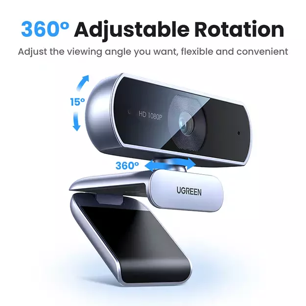 Ugreen CM678 USB HD Webcam - Gray 8