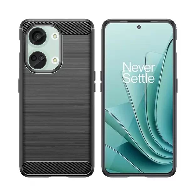Carbon Case silicone case for OnePlus Ace 2V/OnePlus Nord 3 - black 5