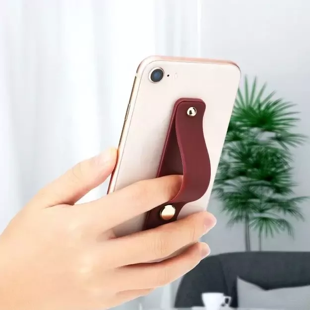 Self-adhesive finger holder with zipper - pink 4