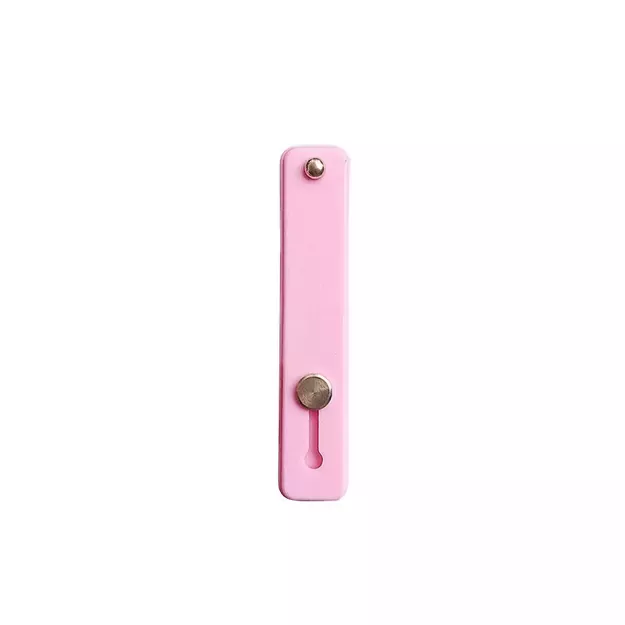 Self-adhesive finger holder with zipper - pink