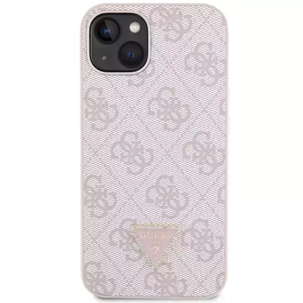 Guess GUHCP14XP4TDSCPP case for iPhone 14 Pro Max 6.7&quot  - pink Crossbody 4G Metal Logo 9