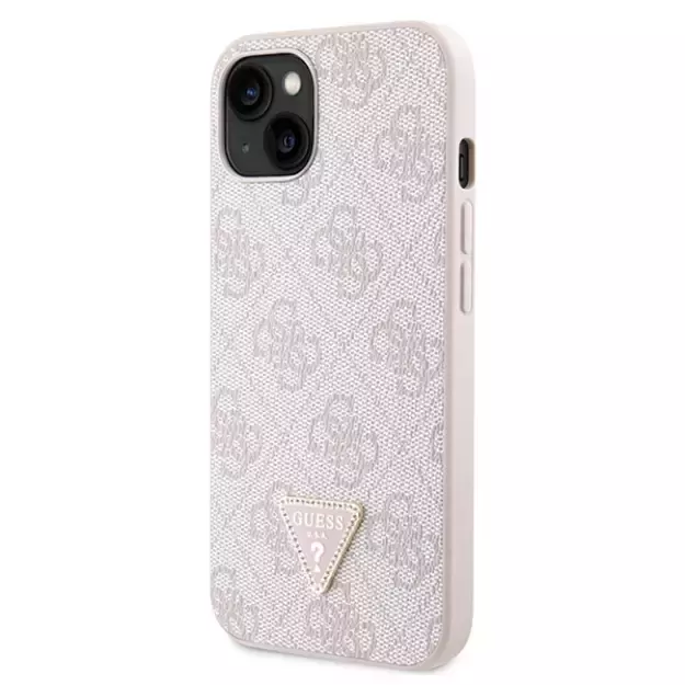 Guess GUHCP14XP4TDSCPP case for iPhone 14 Pro Max 6.7&quot  - pink Crossbody 4G Metal Logo 8