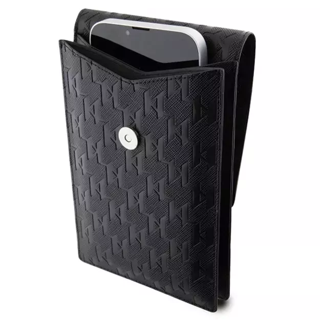 Karl Lagerfeld Case KLWBSAKHPCK Handbag - Black Saffiano Monogram Choupette 7
