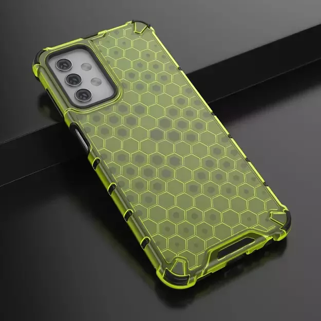 Honeycomb Case armor cover with TPU Bumper for Samsung Galaxy A32 5G green 16