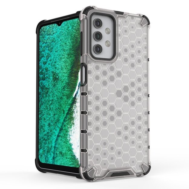 Honeycomb Case armor cover with TPU Bumper for Samsung Galaxy A32 5G green 4