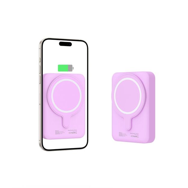 Tech-Protect LifeMag MagSafe PB11 10000mAh Power Bank - Pink 3