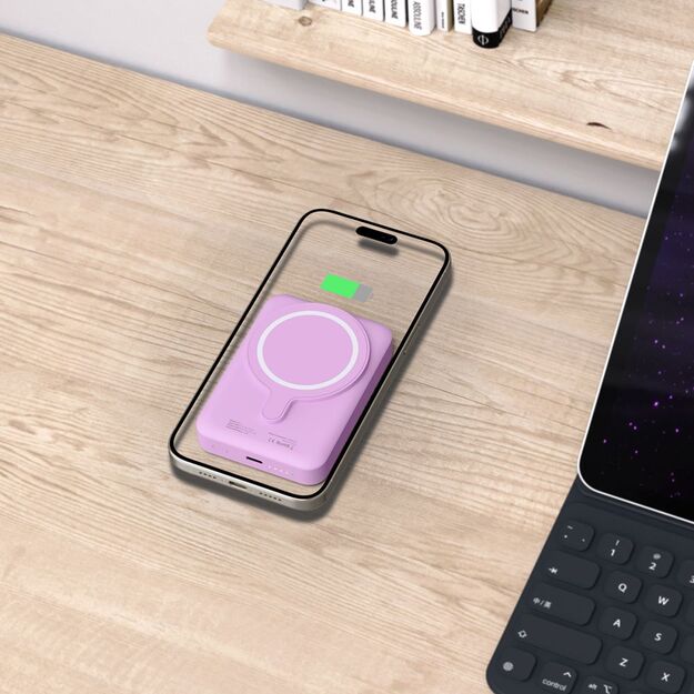 Tech-Protect LifeMag MagSafe PB11 10000mAh Power Bank - Pink 6