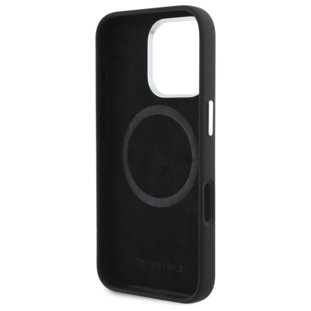 Mercedes MEHMP16L23SUVSK iPhone 16 Pro 6.3&quot  black/black hardcase Silicone Vertical Tonal Stripes MagSafe 6