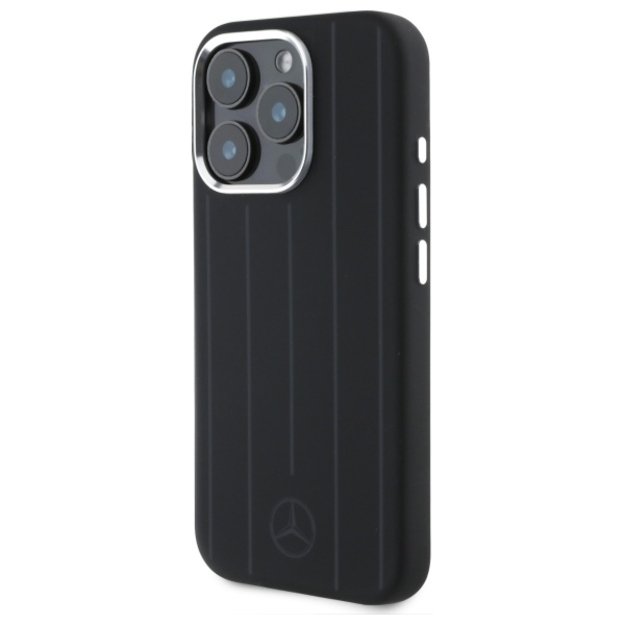 Mercedes MEHMP16L23SUVSK iPhone 16 Pro 6.3&quot  black/black hardcase Silicone Vertical Tonal Stripes MagSafe 1