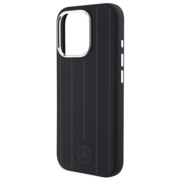 Mercedes MEHMP16L23SUVSK iPhone 16 Pro 6.3&quot  black/black hardcase Silicone Vertical Tonal Stripes MagSafe 5