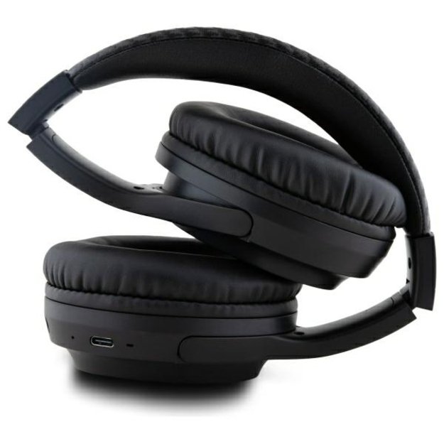 BMW Bluetooth ENC Headphones BMBHMIAV27MBCTK Black/Black Printed Logos 3