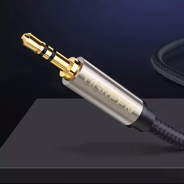 Ugreen AV127 10629 audio TRS cable mini jack 3.5mm / jack 6.35mm 3m - gray 7