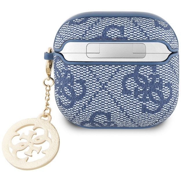 Guess 4G Strass Charm Case for AirPods 4 - Blue 1