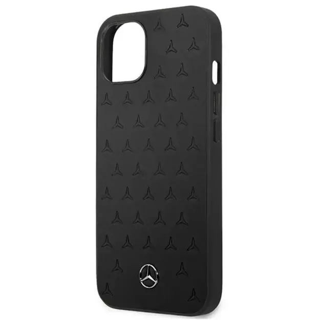 Mercedes MEHCP13SPSQBK iPhone 13 mini 5,4  czarny/black hardcase Leather Stars Pattern 12