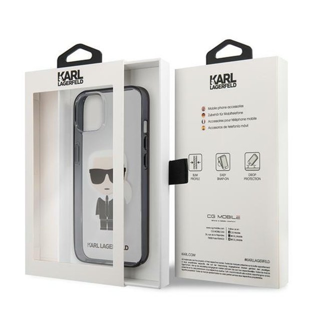 Karl Lagerfeld KLHCP13SHIKCK iPhone 13 mini 5,4  transparent Ikonik Karl 7
