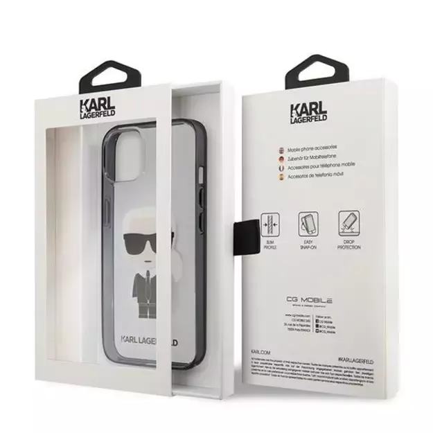 Karl Lagerfeld KLHCP13SHIKCK iPhone 13 mini 5,4  transparent Ikonik Karl 14