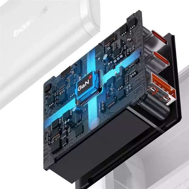 Baseus Cube Pro 65W GaN charger 2x USB-C USB-A - white 10