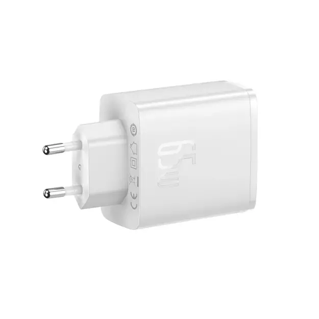 Baseus Cube Pro 65W GaN charger 2x USB-C USB-A - white 6