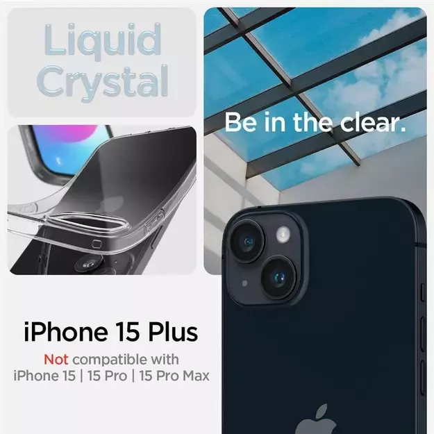 Spigen Crystal Flex Case for iPhone 15 Plus - Clear 1
