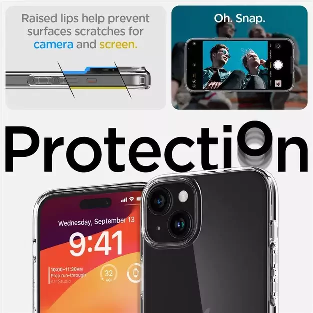 Spigen Crystal Flex Case for iPhone 15 Plus - Clear 4