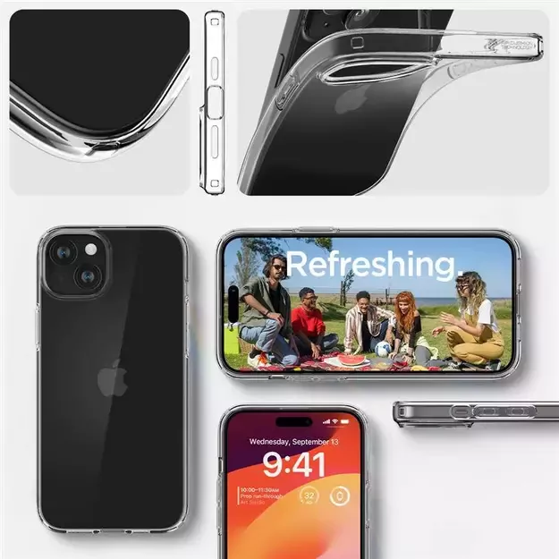 Spigen Crystal Flex Case for iPhone 15 Plus - Clear 6
