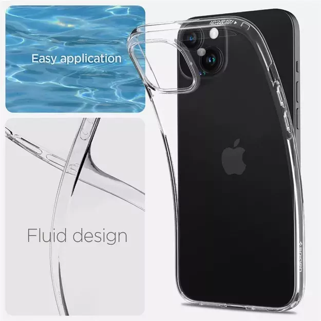 Spigen Crystal Flex Case for iPhone 15 Plus - Clear 3