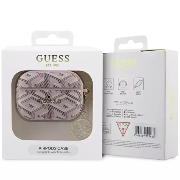 Guess GUAPPGCE4CP case for AirPods Pro - pink GCube Charm 4