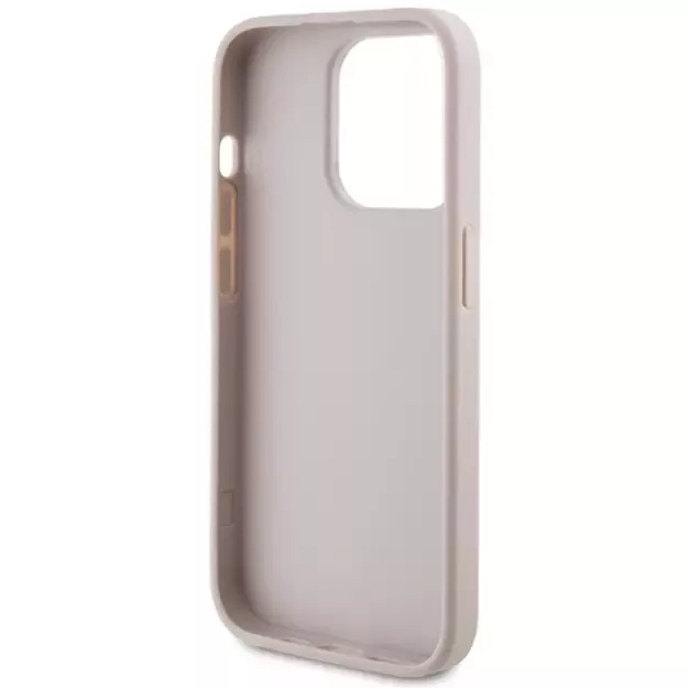 Guess 4G Metal Gold Logo case for iPhone 15 Pro - pink 6
