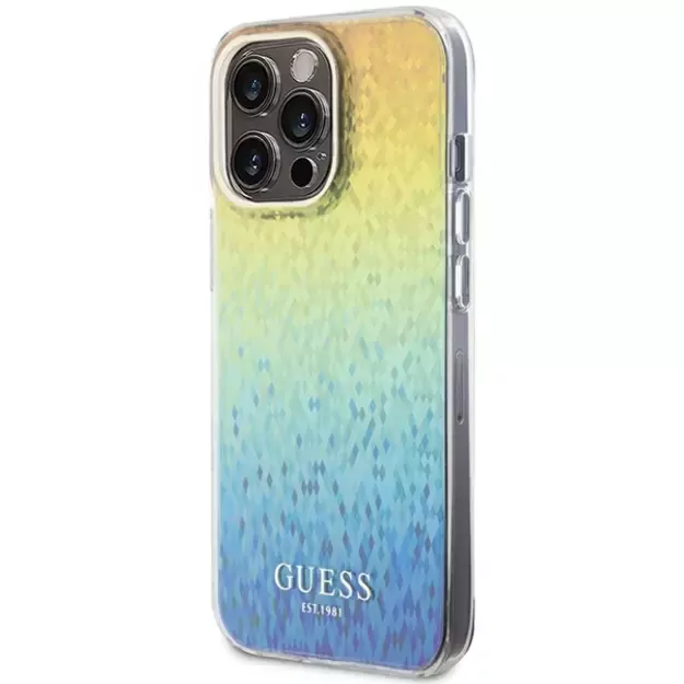 Guess IML Faceted Mirror Disco Iridescent case for iPhone 15 Pro Max - multicolored 8