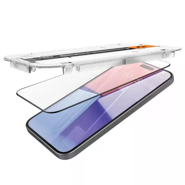 Spigen Glas.tR EZ Fit FC Tempered Glass for iPhone 15 Plus - Black 2 pcs. 8