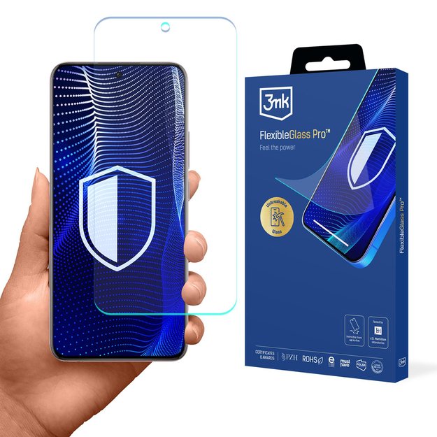 Hybrid glass 3mk FlexibleGlass Pro on Oppo Reno 13