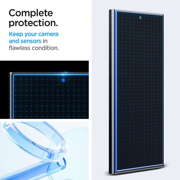 Spigen Glas.tR EZ Fit Tempered Glass for Samsung Galaxy S24 Ultra - 2 pcs. 9