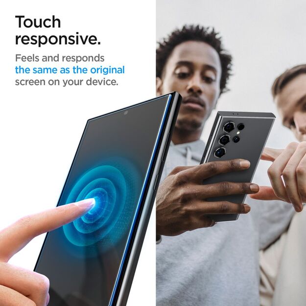 Spigen Glas.tR EZ Fit Tempered Glass for Samsung Galaxy S24 Ultra - 2 pcs. 11