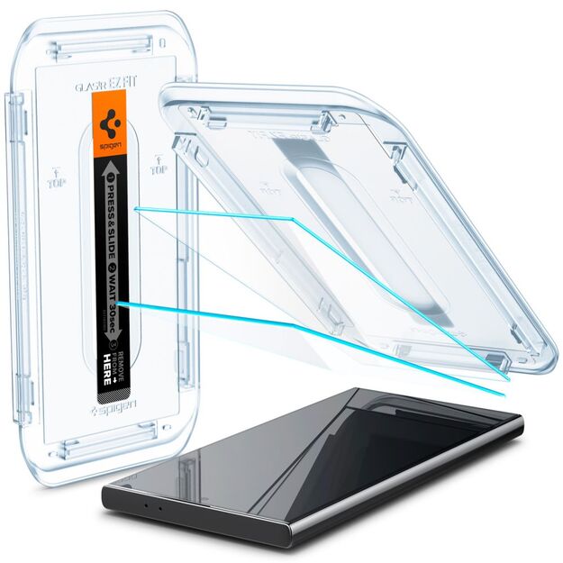 Spigen Glas.tR EZ Fit Tempered Glass for Samsung Galaxy S24 Ultra - 2 pcs. 12