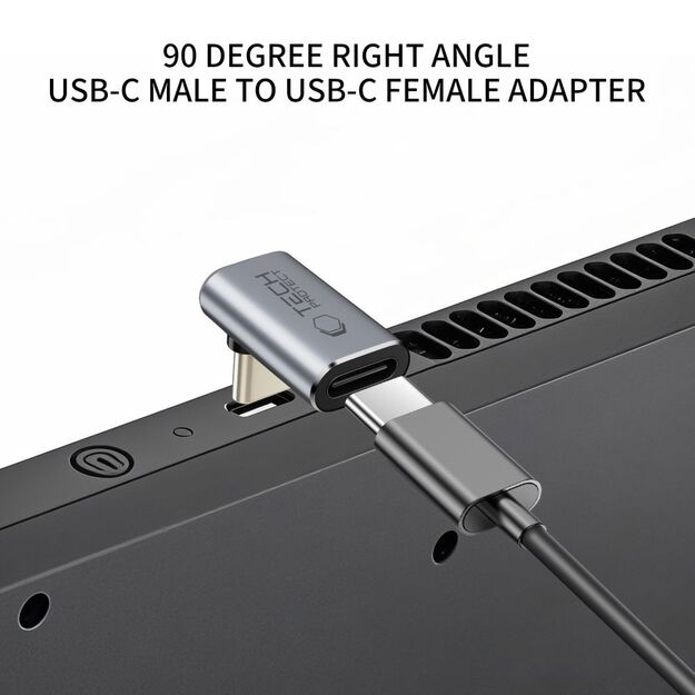 Tech-Protect Ultraboost AA02 USB-C Angled Adapter - Gray 2