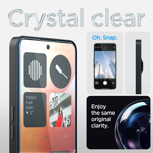 Spigen Glas.tR EZ Fit Tempered Glass for Nothing Phone 3A / 3A Pro - Transparent 3
