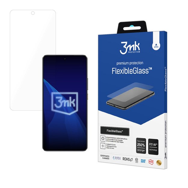 Hybrid glass 3mk FlexibleGlass on Realme GT 7T
