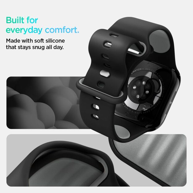 Spigen Nano Pop Strap for Apple Watch 40/41/42 mm - Black and Gray 10