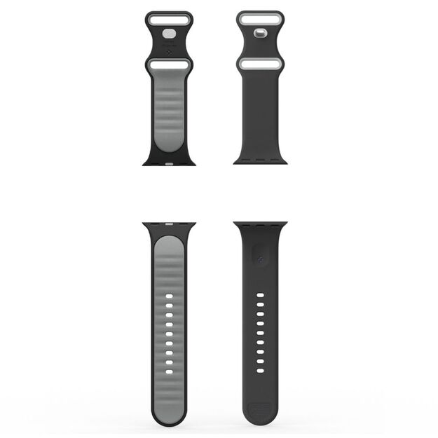 Spigen Nano Pop Strap for Apple Watch 40/41/42 mm - Black and Gray 5