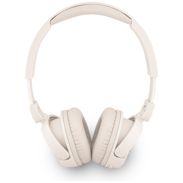 Guess Metal Logo Script Over-Ear Headphones - Beige 1