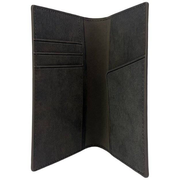 Nimmy Raptor Wolf Passport/Wallet Case - Brown 2